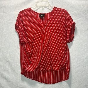 Red With White Dots Blouse